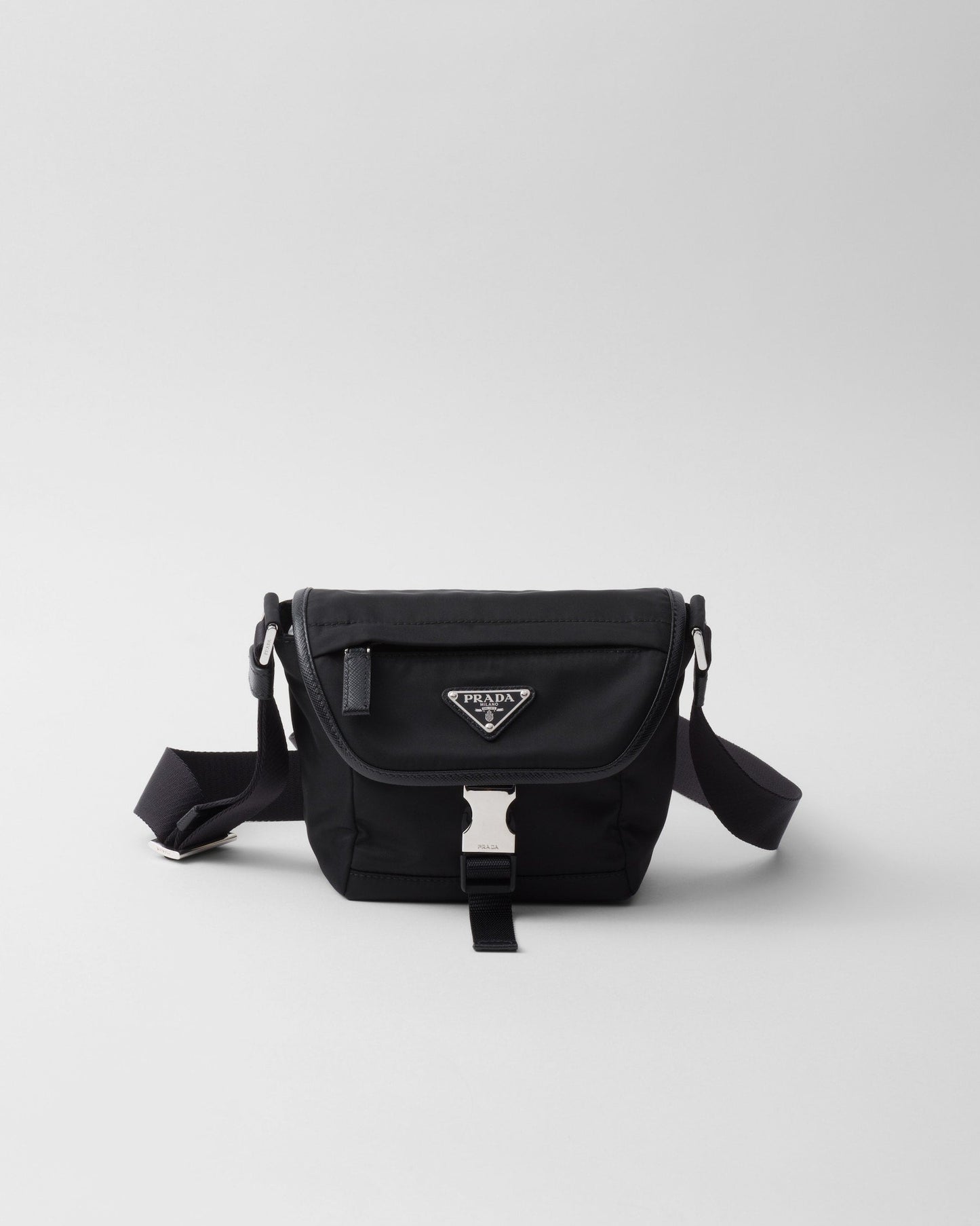 Sac porté épaule en Re-Nylon et cuir Saffiano - #7