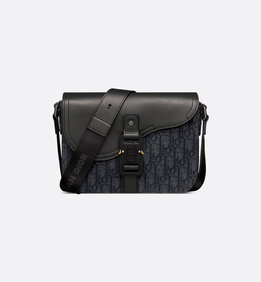 Sac Messenger à rabat Saddle Small Noir