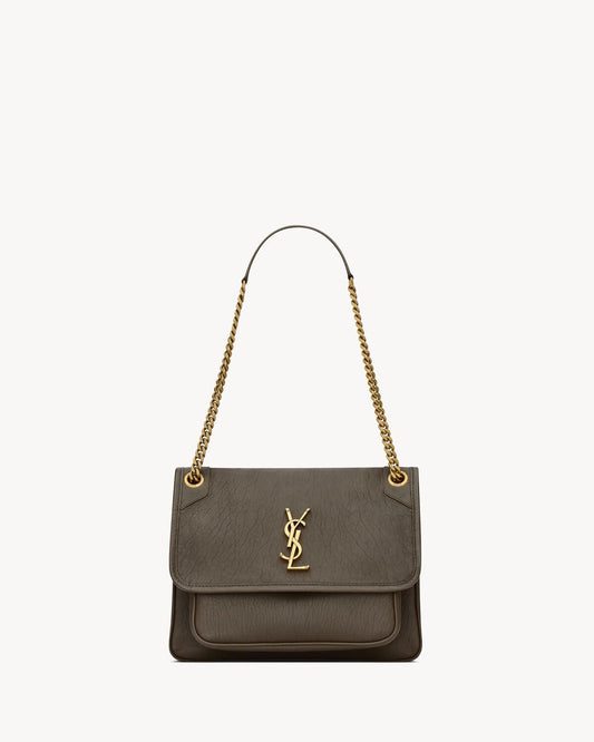 NIKI MEDIUM EN CUIR D’AGNEAU GRAINÉ - YSL