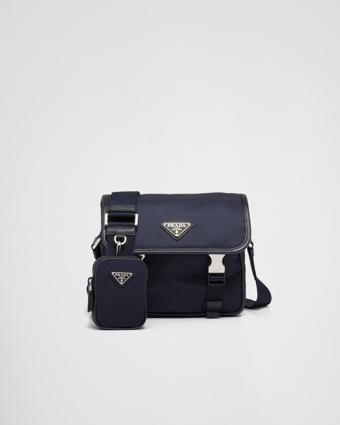 Sac porté épaule en Re-Nylon et cuir Saffiano - #5