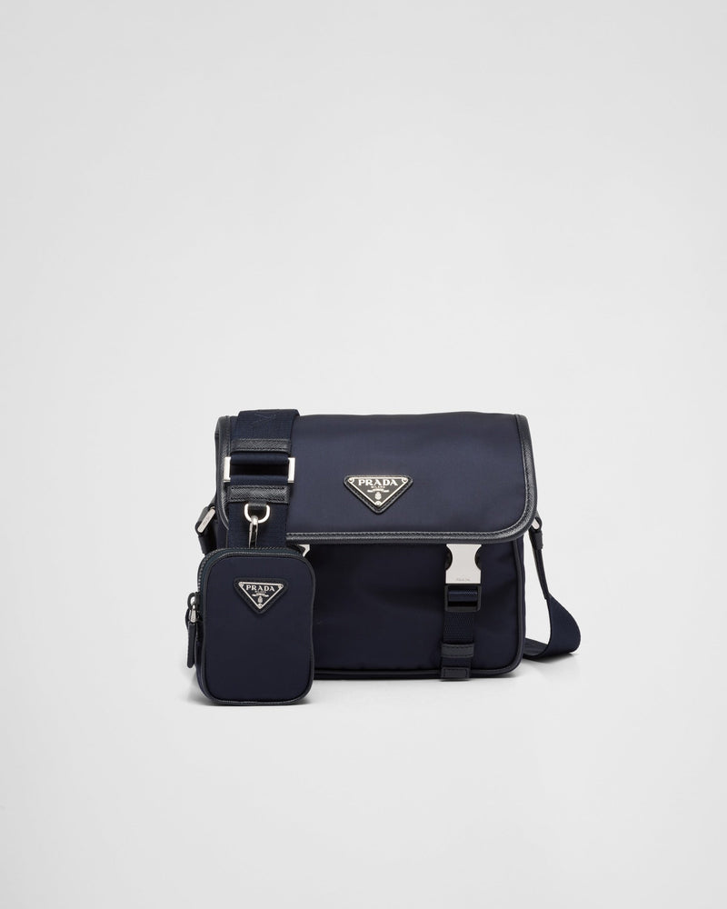 Sac porté épaule en Re-Nylon et cuir Saffiano - #5