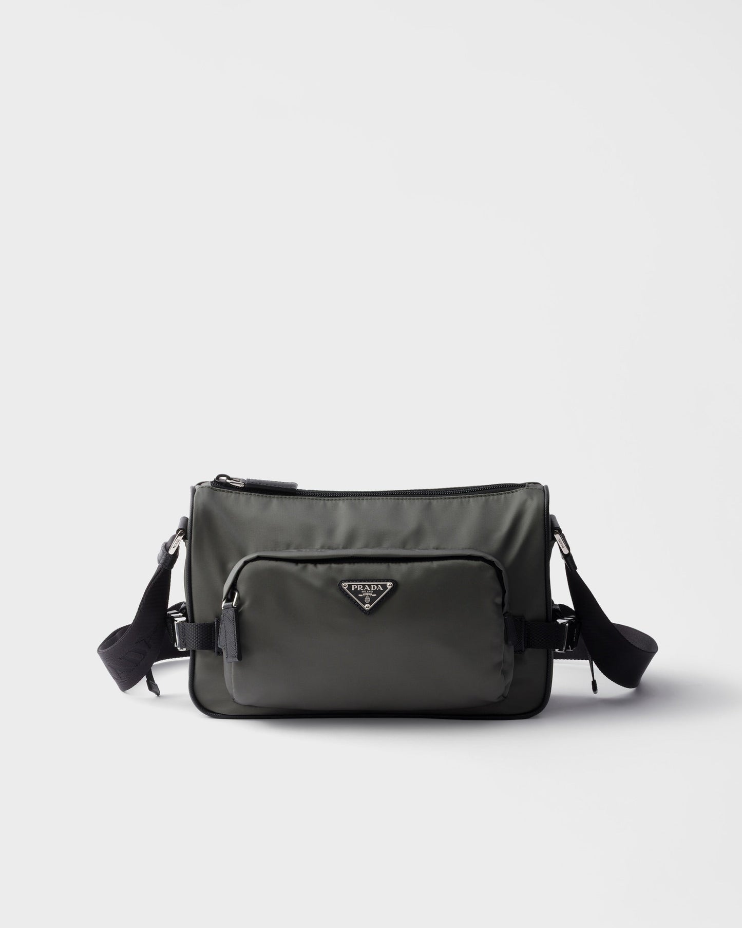 Sac de taille moyenne porté épaule en Re-Nylon et cuir Saffiano - #2