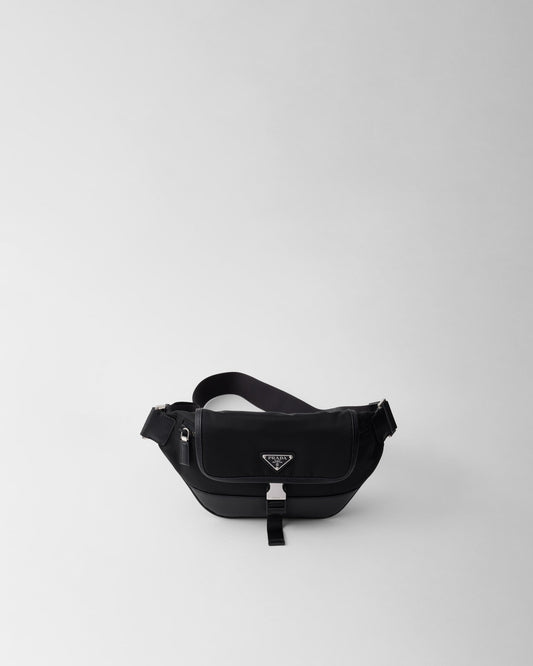 Sac porté épaule en Re-Nylon et cuir Saffiano - #11