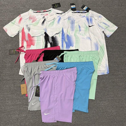 Ensemble t-shirt/short Nike imprimé (2)